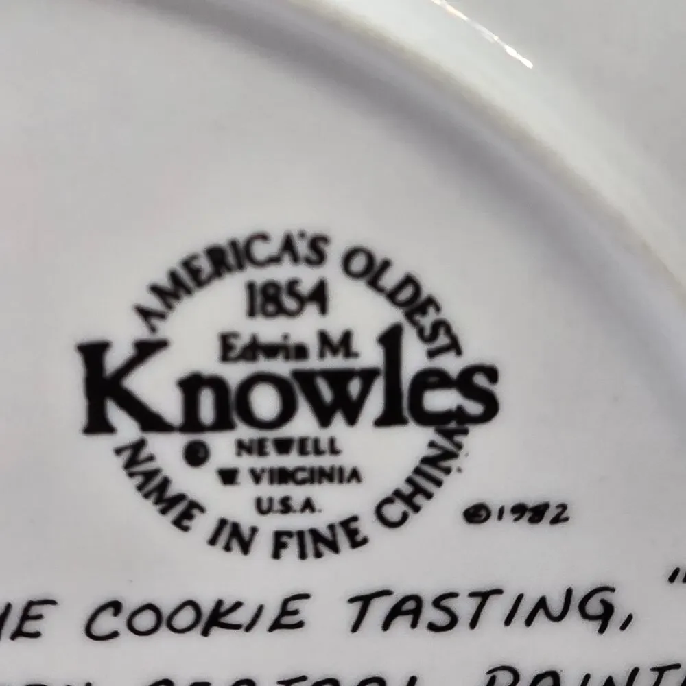 Knowles The Cookie Tasting Joseph Csatari Grandparent Plate 1982 USA